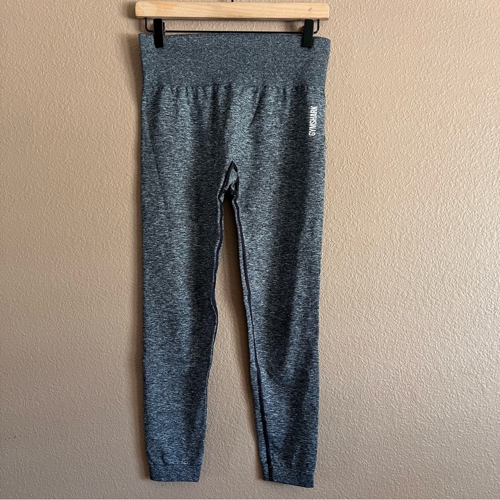 Gymshark Gray Leggings High-Waisted Moisture Wicking Size Small
